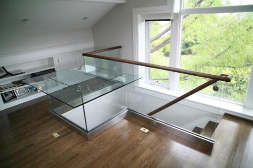 Glass in Channel Railing