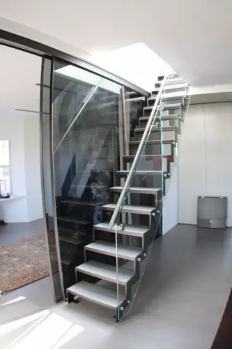 Stairs and Glass Railing